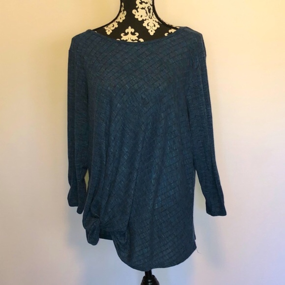 ALYX side knot blue blouse